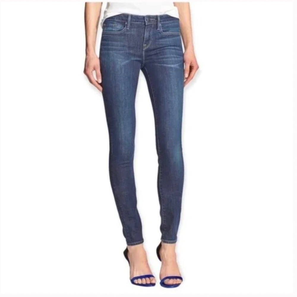 Vince Riley Blue Jean Legging 3rd Street Wash Size 27